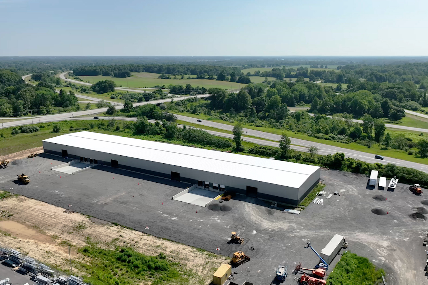 Aerial Photo of the Apple Tree Acres business park in Bergen, NY